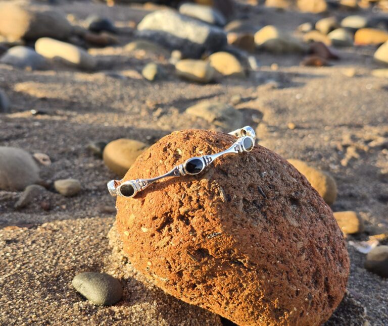 The Classic Six Stone Whitby Jet Bracelet