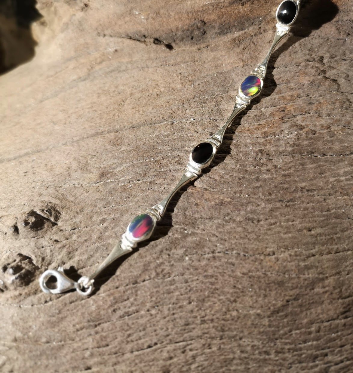 Six stone opal bracelet
