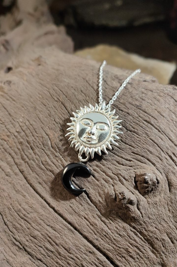 Large sun & moon pendant