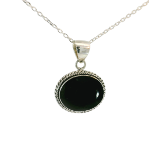 A large classic Whitby jet pendant